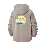 Paradise Chaser Unisex Full-Zip Printed Waterproof Hooded Windbreaker