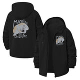 Manatee Whisperer Unisex Full-Zip Printed Waterproof Hooded Windbreaker