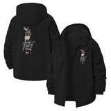 Farm Animal Stack Unisex Full-Zip Printed Waterproof Hooded Windbreaker