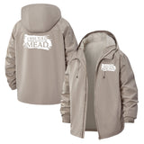 Mead Humor Unisex Full-Zip Printed Waterproof Hooded Windbreaker