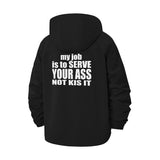 Bold Statement Unisex Full-Zip Printed Waterproof Hooded Windbreaker