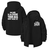 Bold Statement Unisex Full-Zip Printed Waterproof Hooded Windbreaker