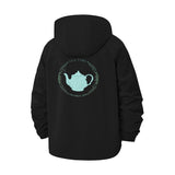 Tea Time Teapot Unisex Full-Zip Printed Waterproof Hooded Windbreaker