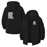 Longest Beer Run Ever Unisex Full-Zip Printed Waterproof Hooded Windbreaker