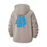 Tea Earl Grey Hot Typographic Unisex Full-Zip Printed Waterproof Hooded Windbreaker