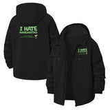 I Hate Margaritas Unisex Full-Zip Printed Waterproof Hooded Windbreaker