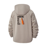 Beer Humor Unisex Full-Zip Printed Waterproof Hooded Windbreaker