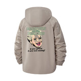 Martinis and Beasts Unisex Full-Zip Printed Waterproof Hooded Windbreaker