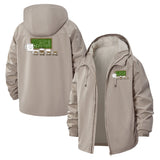 Coder Humor Unisex Full-Zip Printed Waterproof Hooded Windbreaker