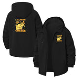 Cheese Cartoon Unisex Full-Zip Printed Waterproof Hooded Windbreaker