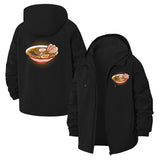 Ramen Bowl Unisex Full-Zip Printed Waterproof Hooded Windbreaker