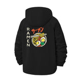 Ramen Bowl Unisex Full-Zip Printed Waterproof Hooded Windbreaker