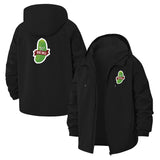 Funny Big Dill Pickle Unisex Full-Zip Printed Waterproof Hooded Windbreaker