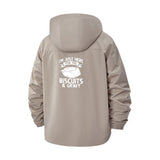 Biscuits and Gravy Unisex Full-Zip Printed Waterproof Hooded Windbreaker