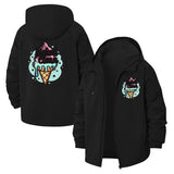 Ice Cream Cone Unisex Full-Zip Printed Waterproof Hooded Windbreaker