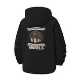 Mushroom Humor Unisex Full-Zip Printed Waterproof Hooded Windbreaker