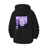 Meme Dog Japanese Unisex Full-Zip Printed Waterproof Hooded Windbreaker