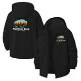 Buffalo Park Silhouette Unisex Full-Zip Printed Waterproof Hooded Windbreaker