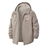 Chicago Hot Dog Unisex Full-Zip Printed Waterproof Hooded Windbreaker