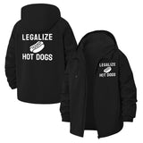 Legalize Hot Dogs Unisex Full-Zip Printed Waterproof Hooded Windbreaker