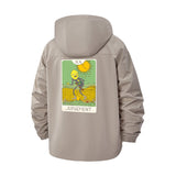 Tarot Judgement Card Unisex Full-Zip Printed Waterproof Hooded Windbreaker