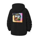 Farmers Market Cartoon Unisex Full-Zip Printed Waterproof Hooded Windbreaker