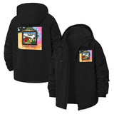 Farmers Market Cartoon Unisex Full-Zip Printed Waterproof Hooded Windbreaker