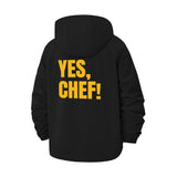 Yes, Chef! Unisex Full-Zip Printed Waterproof Hooded Windbreaker