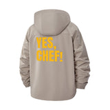 Yes, Chef! Unisex Full-Zip Printed Waterproof Hooded Windbreaker