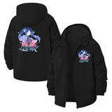 Anime Girl Art Unisex Full-Zip Printed Waterproof Hooded Windbreaker