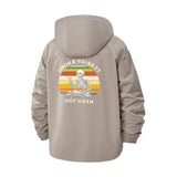 BBQ Skeleton Unisex Full-Zip Printed Waterproof Hooded Windbreaker