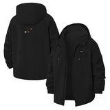 Minimal Graphic Unisex Full-Zip Printed Waterproof Hooded Windbreaker