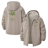 Green Dragon Lager Unisex Full-Zip Printed Waterproof Hooded Windbreaker
