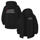Ironic Love Statement Unisex Full-Zip Printed Waterproof Hooded Windbreaker