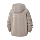 Sarcastic Review Unisex Full-Zip Printed Waterproof Hooded Windbreaker