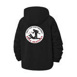 Workplace Humor Unisex Full-Zip Printed Waterproof Hooded Windbreaker