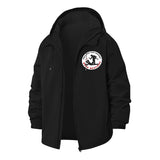 Workplace Humor Unisex Full-Zip Printed Waterproof Hooded Windbreaker