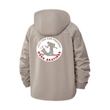 Workplace Humor Unisex Full-Zip Printed Waterproof Hooded Windbreaker