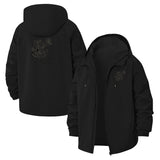 Gothic Skull Unisex Full-Zip Printed Waterproof Hooded Windbreaker