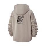 Gothic Skull Unisex Full-Zip Printed Waterproof Hooded Windbreaker