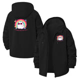 Rainbow Cat Unisex Full-Zip Printed Waterproof Hooded Windbreaker