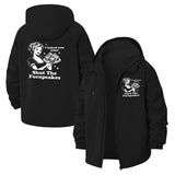 Retro Pin-Up Baker Unisex Full-Zip Printed Waterproof Hooded Windbreaker
