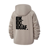 Bold Attitude Unisex Full-Zip Printed Waterproof Hooded Windbreaker