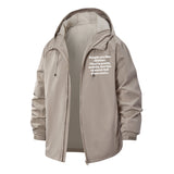 Slinky Humor Unisex Full-Zip Printed Waterproof Hooded Windbreaker