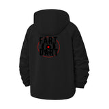Fart Dart Typographic Unisex Full-Zip Printed Waterproof Hooded Windbreaker
