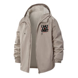 Fart Dart Typographic Unisex Full-Zip Printed Waterproof Hooded Windbreaker