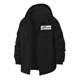 Funny Shit Show Supervisor Unisex Full-Zip Printed Waterproof Hooded Windbreaker