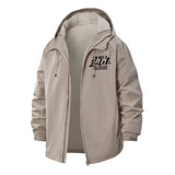 Bold Statement Unisex Full-Zip Printed Waterproof Hooded Windbreaker