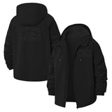 Motivational Work Harder Unisex Full-Zip Printed Waterproof Hooded Windbreaker