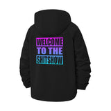 Welcome To The Shitshow Unisex Full-Zip Printed Waterproof Hooded Windbreaker